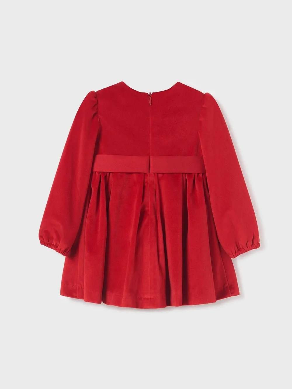 Abel & Lula Velvet Dress with Rose Detail 12-18 Months EUC - Like New